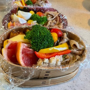 定番がしっかり入ったYUJI流のお弁当です！