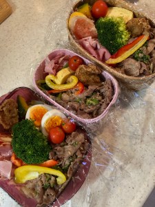 お肉が多いですが、たまにはさかなもチョイスします！